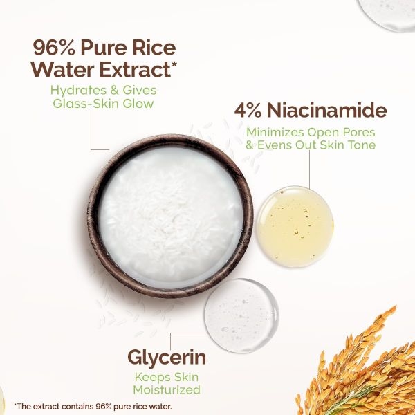 Mamaearth Rice Water Dewy Face Toner with Rice Water & 4% Niacinamide for Glass Skin 150ml - Image 3