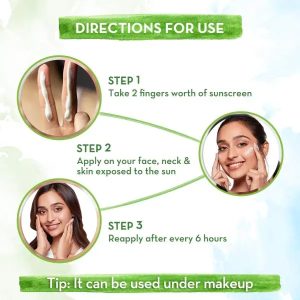 mamaearth Rice Water Dewy Sunscreen with Rice Water & Niacinamide 50 g - Image 5