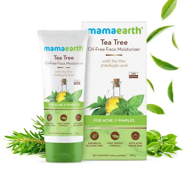 mamaearth Tea Tree Oil Free Face Moisturizer-80ml - Image 2