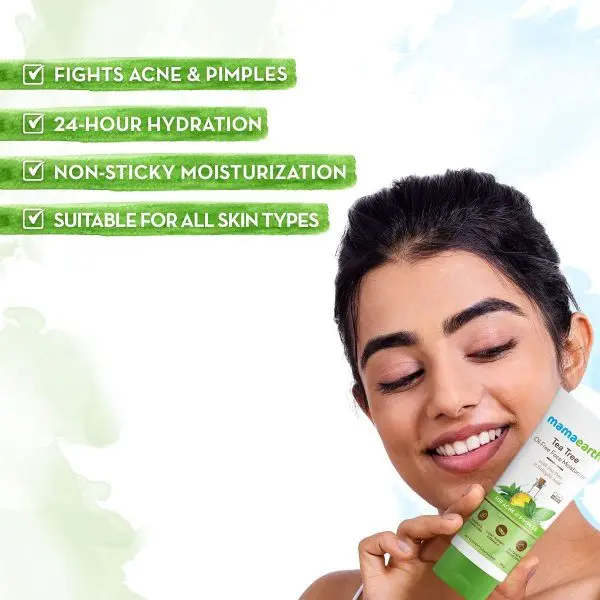 mamaearth Tea Tree Oil Free Face Moisturizer-80ml - Image 3