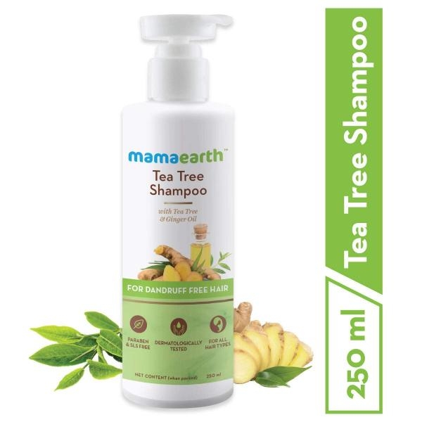 Mamaearth Tea Tree Shampoo 250 Ml Natural Hair Care Product for Allergy-Free Skincare - Image 3