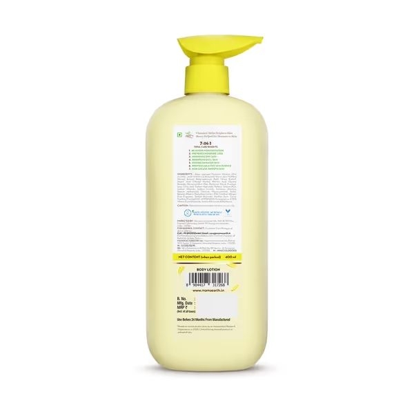 mamaearth Vitamin C Daily Glow Body Lotion For Skin Brightening -400 ml - Image 2