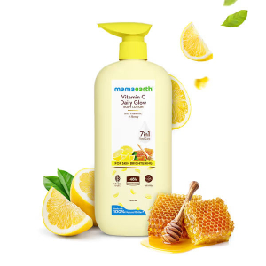 mamaearth Vitamin C Daily Glow Body Lotion For Skin Brightening -400 ml