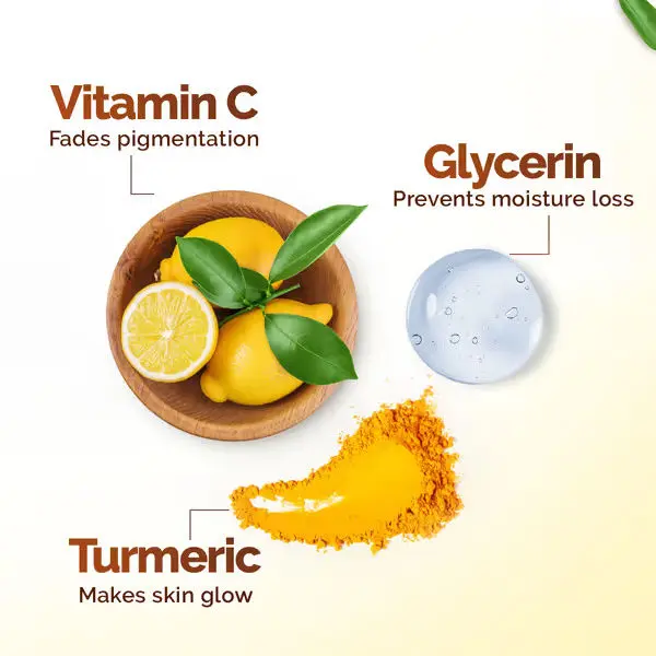 mamaearth Vitamin C Daily Glow Light Moisturizing Cream with Turmeric & Vitamin C for Skin Brightening - 200 g - Image 4