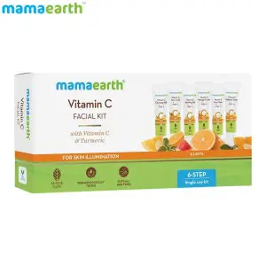 mamaearth Vitamin C Facial Kit With Vitamin C & Turmeric For Skin Illumination - 60 G