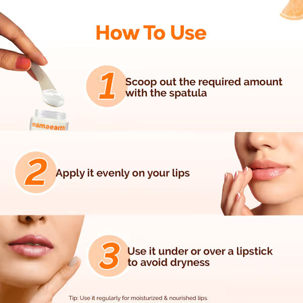 Mamaearth Vitamin C Moisture Therapy Lip Balm SPF 50 with Vitamin C & Honey for Lip Lightening - 15 g - Image 4