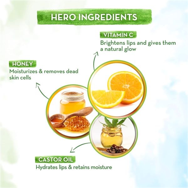 mamaearth Vitamin C Tinted 100% Natural Lip Balm With Vitamin C & Honey - 2 g - Image 4