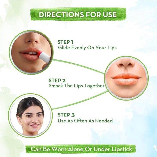 mamaearth Vitamin C Tinted 100% Natural Lip Balm With Vitamin C & Honey - 2 g - Image 5