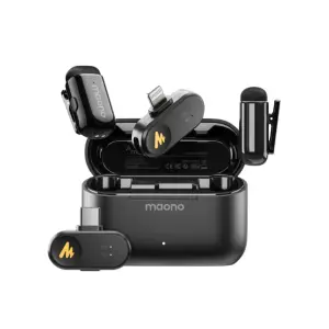 Maono Wave T1 Mini Wireless Microphone Price in Nepal | Dual Mic for iPhone & Android