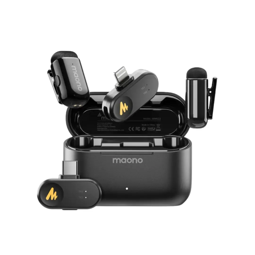 Maono Wave T1 Mini Wireless Microphone Price in Nepal | Dual Mic for iPhone & Android