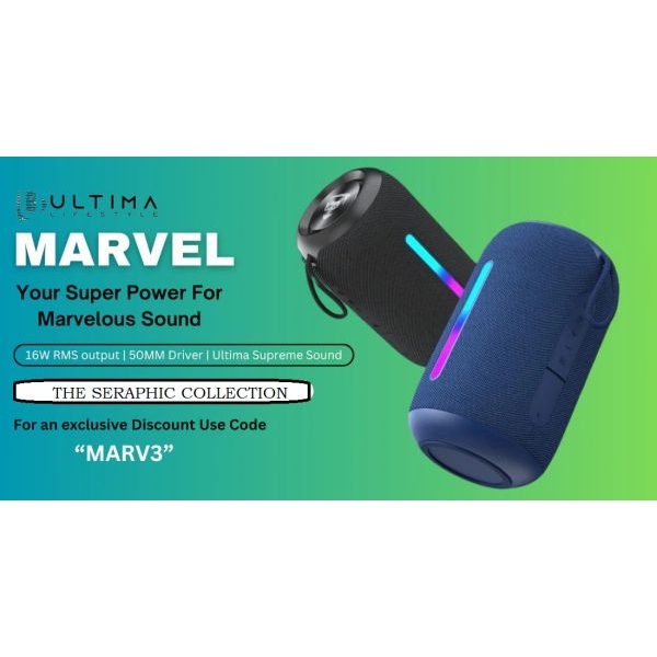 Marvel  Speaker  Powerful Bass  RGB Light  with 12 Hours of Battery Life - Image 3