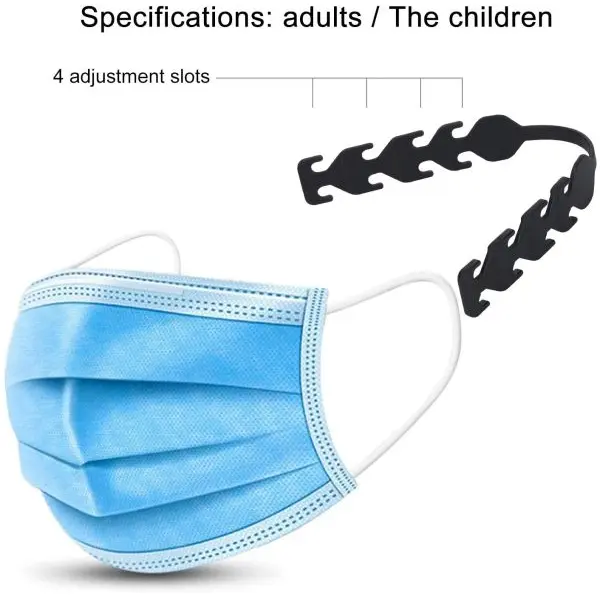 Mask Strap Extender For Reducing Ear Pain/Anti-Slip Color Assorted - Image 2