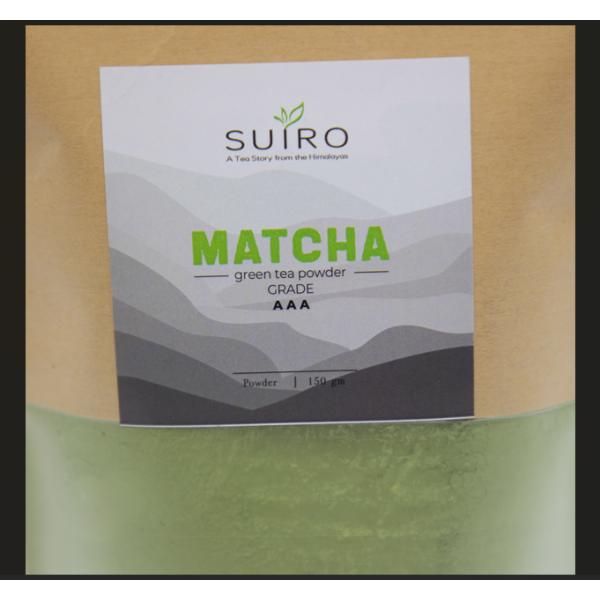 Matcha Green Tea Grade - 3A (AAA)- Detox & Natural weight loss, focus, calm & Antioxidant Rich - 150GMS - Kraft pack - Suiro Teas - Image 2