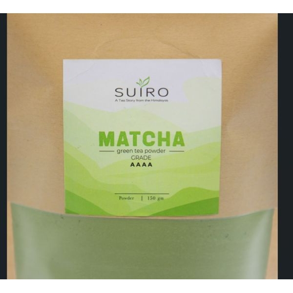 Matcha Green Tea Grade - 4A (AAAA)-  Detox & Natural weight loss, focus, calm & Antioxidant Rich - 150GMS - Kraft pack - Suiro Teas - Image 2