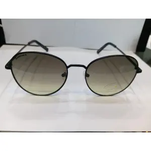 Matt Black Round Unisex Sunglasses M255GR11V