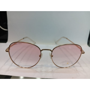 Matt rose gold Round Unisex Sunglasses M255PK9V