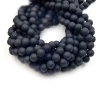 Matte Black Beads 8Mm