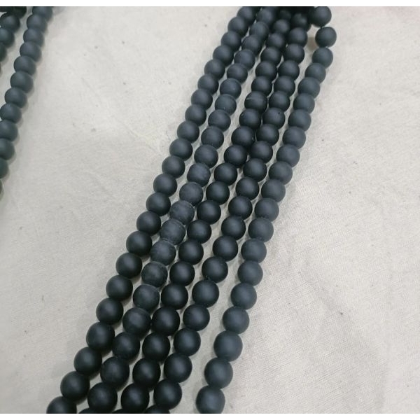 Matte Black Beads 8Mm, Diy For Making Bracelet, Neacklace (Unisex) - Image 5