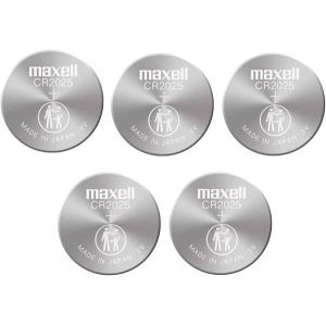 Maxell CR2025 3 Volt Lithium Coin Cell Batteries (5 Pack)