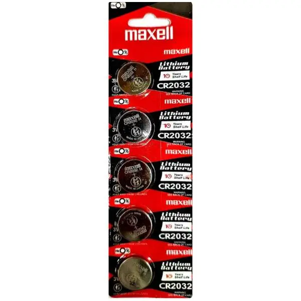 Maxell CR2032 3V Lithium Coin Battery- Pack 5 pcs By Mitrata - Image 2