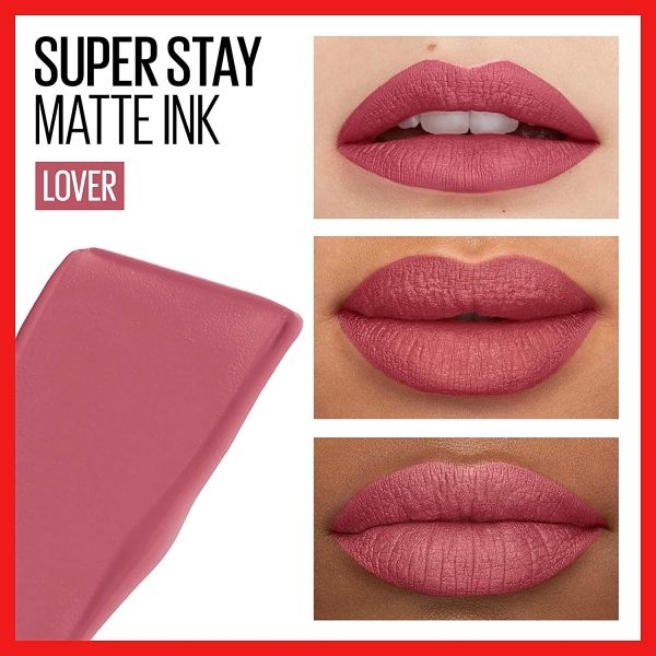 Maybelline NewYork SuperStay Matte Ink Liquid Lipstick - 15 Lover By Genuine Collection - Image 5
