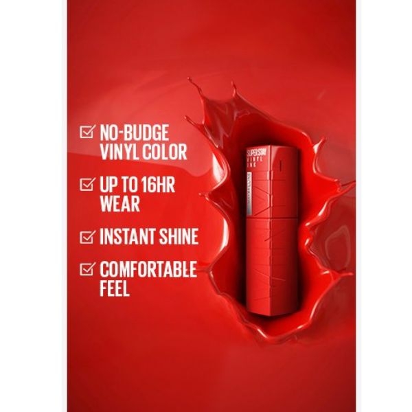 Maybelline SuperStay Venyl Ink Liquid Lipstick (#10 Lippy) - Image 3
