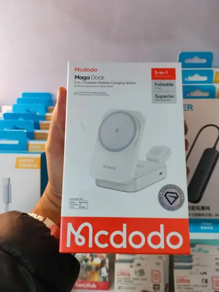 Mcdodo Maga Dock 3 in 1 Wireless charger | SASVATBIZ
