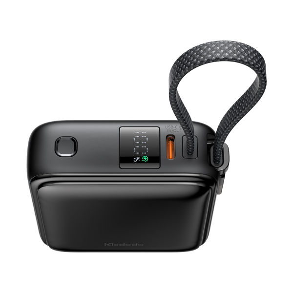 Mcdodo MiniKit 10000mAh Power Bank 22.5W Fast Charging with Built-in USB-C & Lightning Cable - Image 2
