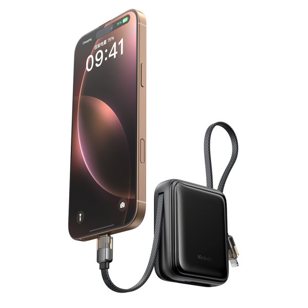 Mcdodo MiniKit 10000mAh Power Bank 22.5W Fast Charging with Built-in USB-C & Lightning Cable - Image 3