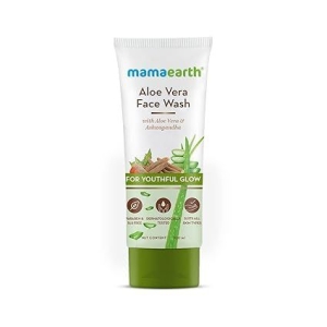 ME Aloe Vera Face Wash with Ashwagandha | Dirt & Excess Oil Cleanser | Gives Natural Youthful Glow | Gentle Formula for Hydrated Skin | 3.38 Fl Oz (100ml)