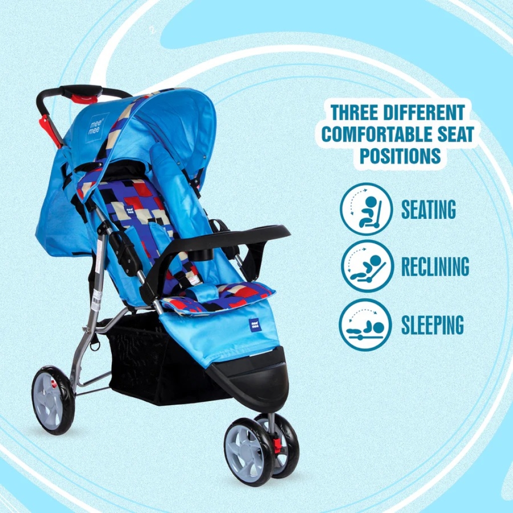 Push Pram mee mee Easy to Push Baby Pram with Quick One-Hand Folding - Kinaun ...