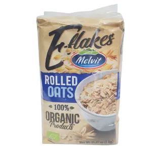 Melvit E-flakes Rolled Oats (1kg) (100% Organic)