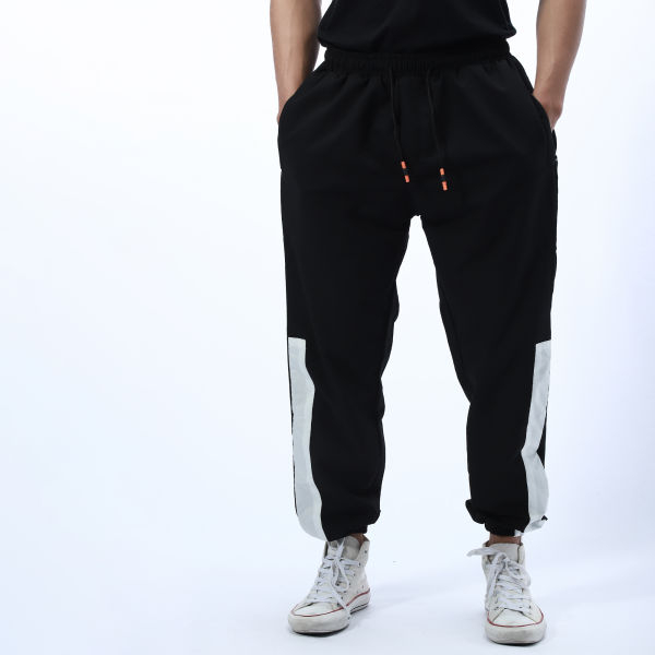 Men' s Summer Stylish Black And White Patchwork Design Lightweight Jacket And Trouser Set - Image 5