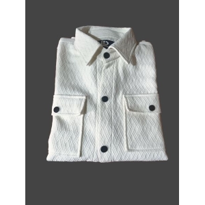 Men's Coat Long Sleeve Solid Color Jacket with Small Triangle Decoration Loose Fit Outerwear.