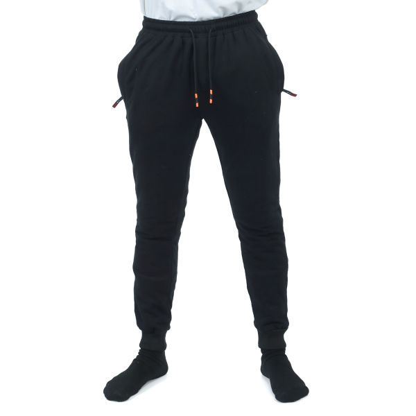 Men's Cotton Fleece 3 Zipped Pocket Joggers. - Image 2