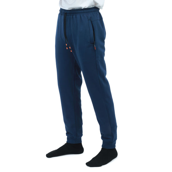 Men's Cotton Fleece 3 Zipped Pocket Joggers. - Image 4