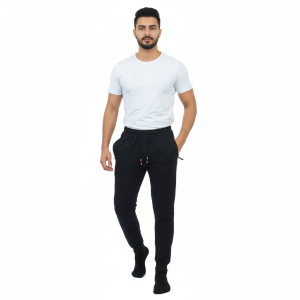 Men's Cotton Fleece 3 Zipped Pocket Joggers.