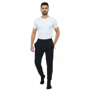 Men's Cotton Fleece 3 Zipped Pocket Joggers.