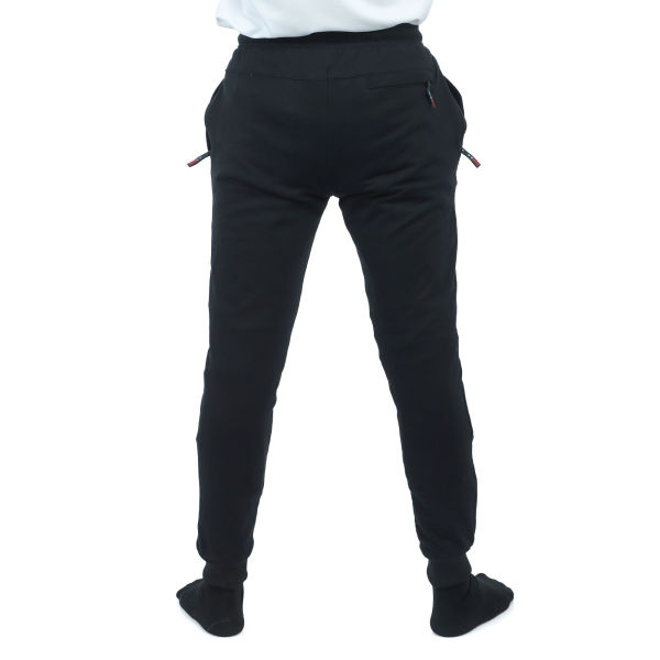 Men's Cotton Fleece 3 Zipped Pocket Joggers. - Image 5