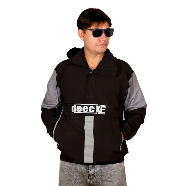 Men's Double Layered Half Zipped Stylist Windproof/Waterproof jacket. - Image 2