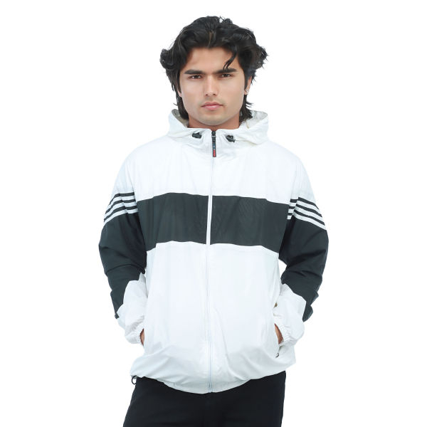 Men's Stylist Double Layer Inside Pocket Contrast Windcheater Jacket. - Image 3