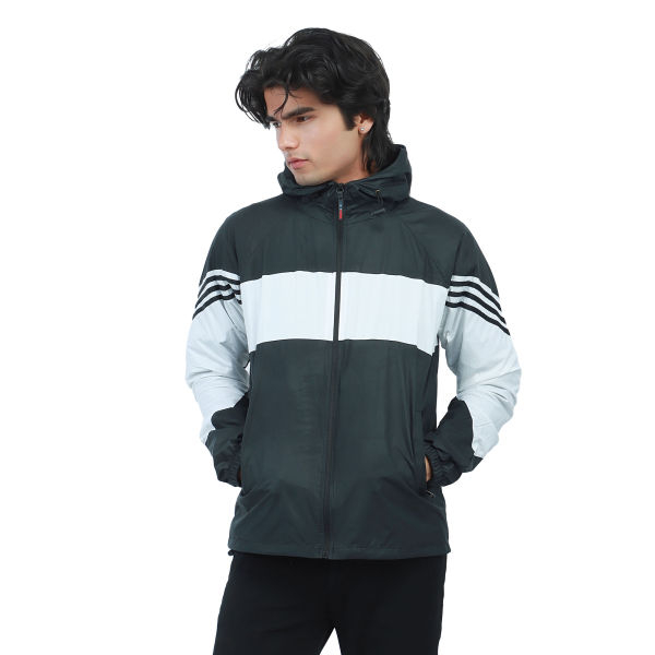 Men's Stylist Double Layer Inside Pocket Contrast Windcheater Jacket. - Image 4
