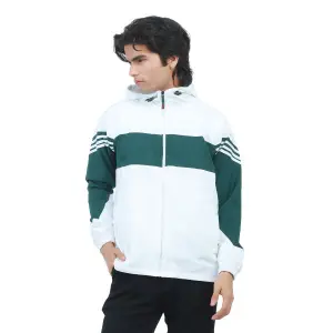 Men's Stylist Double Layer Inside Pocket Contrast Windcheater Jacket.