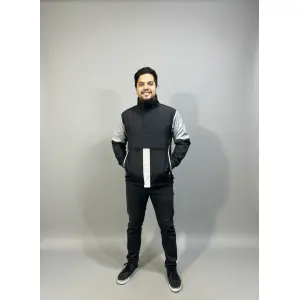 Men's Stylist Half Zipped Hooded Waterproof/Wind Proof Jacket.