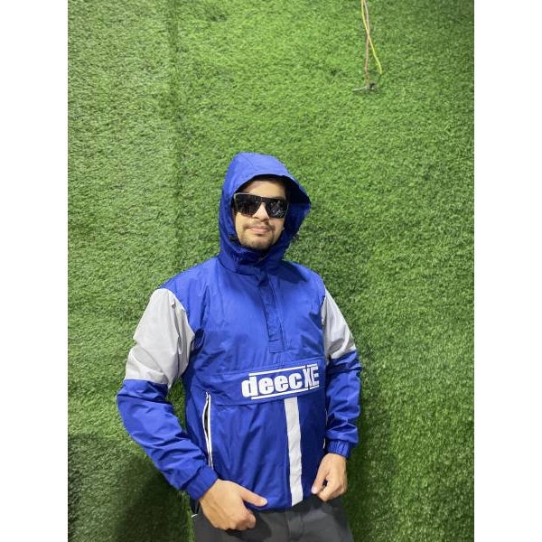 Men's Stylist Half Zipped Hooded Waterproof/Wind Proof Jacket. - Image 5