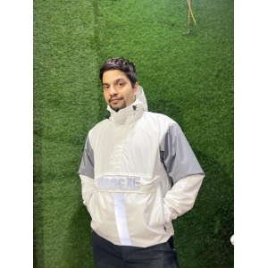 Men's Stylist Hooded Half Zipped Waterproof Windcheater Jacket.