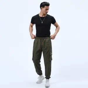 Men's Summer Black T-shirt and Box Pocket Jogge- Fashion | Joggers For Men | Men's Wear | T-Shirts |