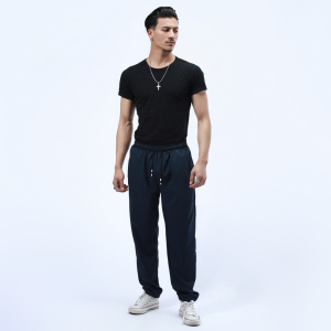 Men's Summer Black T-shirt and Plain Trouser. - Fashion | Joggers For Men | Men's Wear | T-Shirts | Trousers |