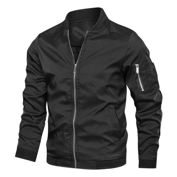 Men's Summer Double Layered Bomber Windbreaker Jacket. - Fashion | Jackets For Men | Men's Wear | Bomber Jackets | - Image 5