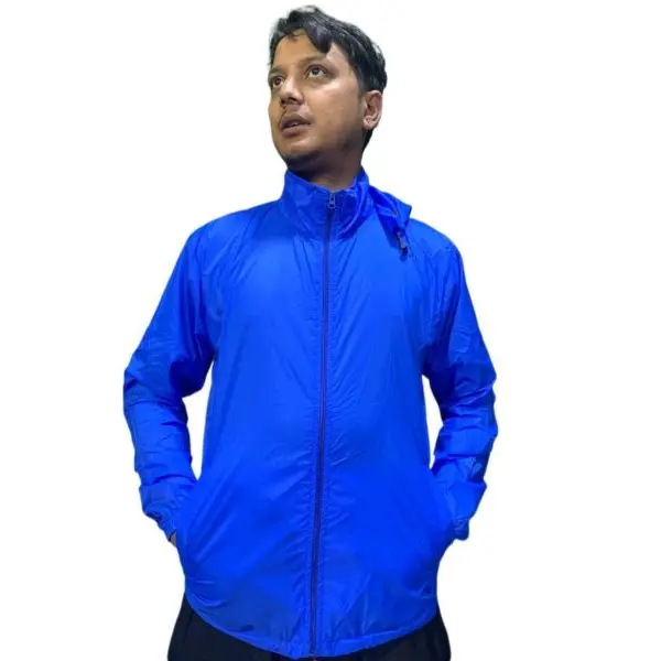 Men's Summer Lightweight Single Layared Windcheater Jacket. - Image 3